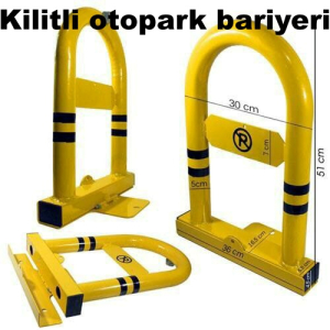 Kilitli oval otopark bariyeri